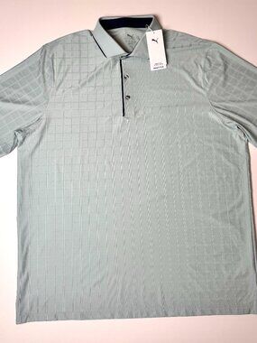 PUMA MATTR Check Men’s Golf Polo – Lightweight Performance Shirt NWT XL